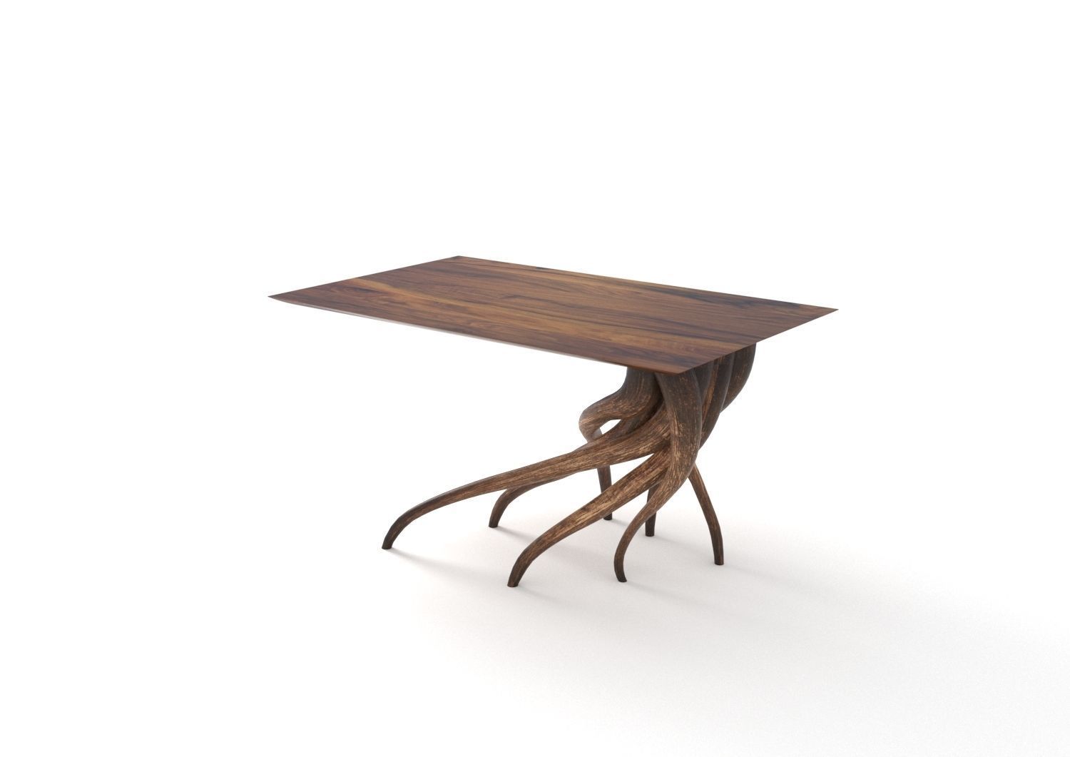 Table wood 2 3D model_1