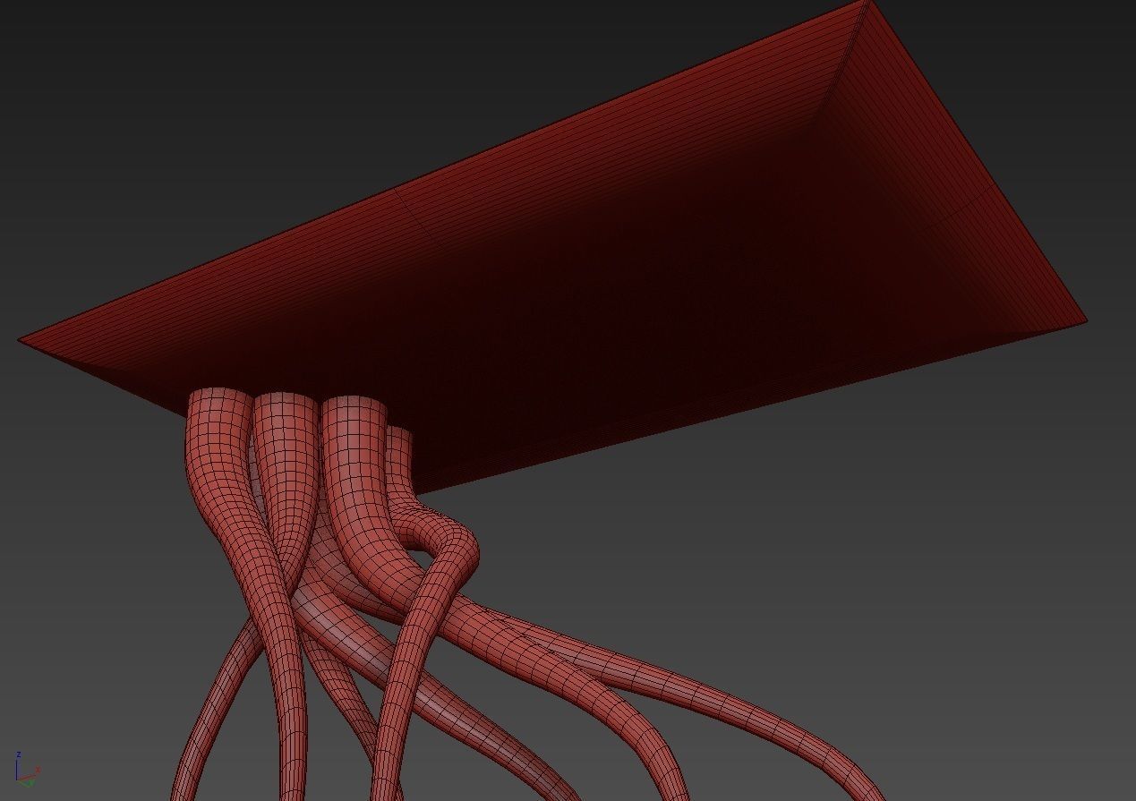 Table wood 2 3D model_5