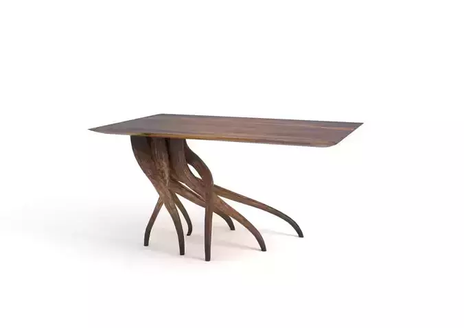 Table wood 2 3D model