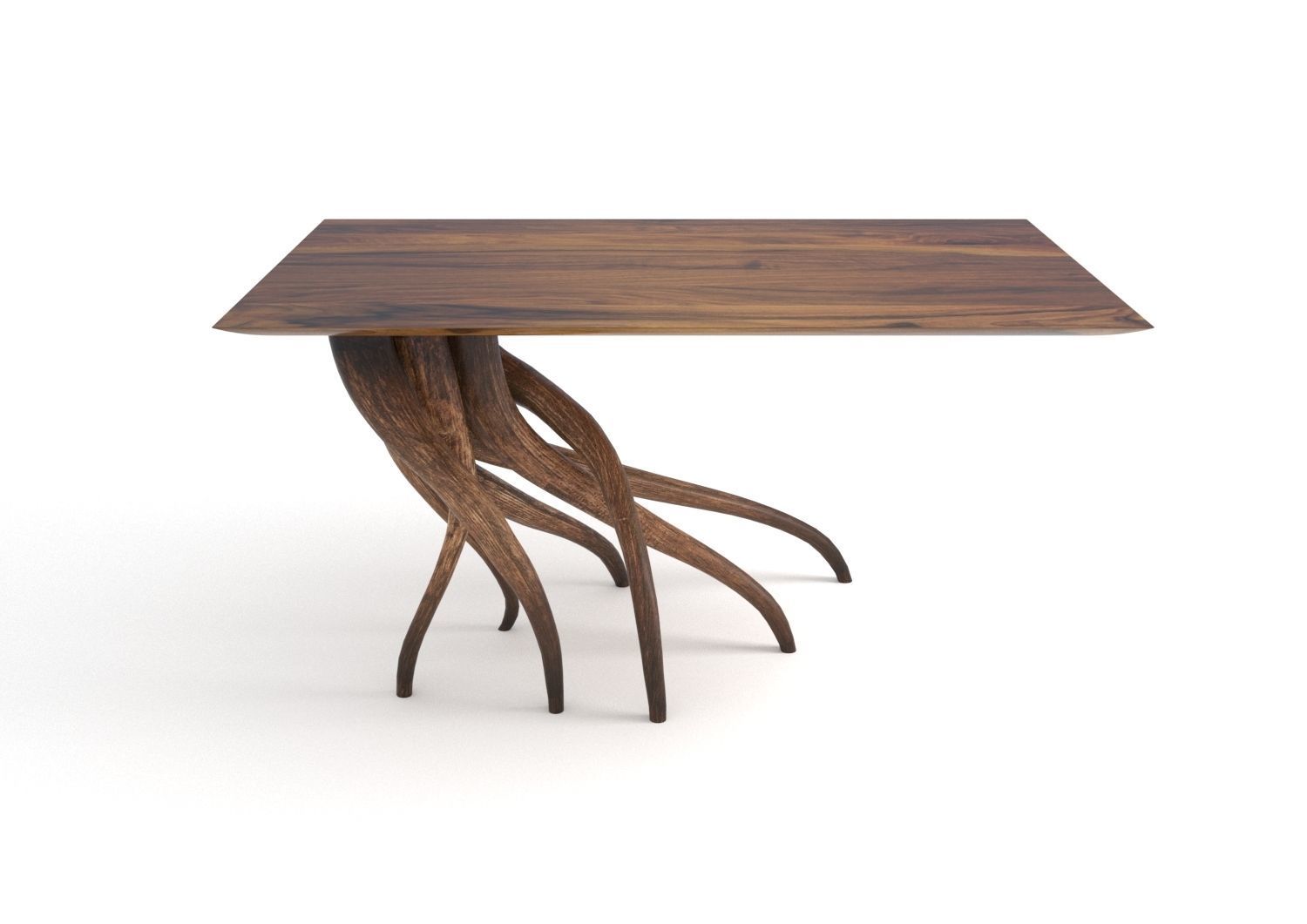 Table wood 2 3D model_3