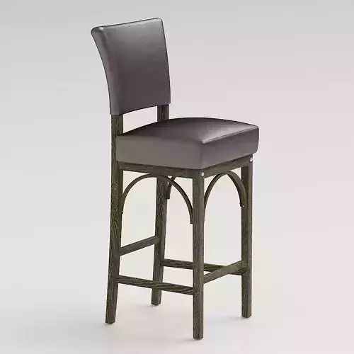 Restoration Hardware Leather Barstool