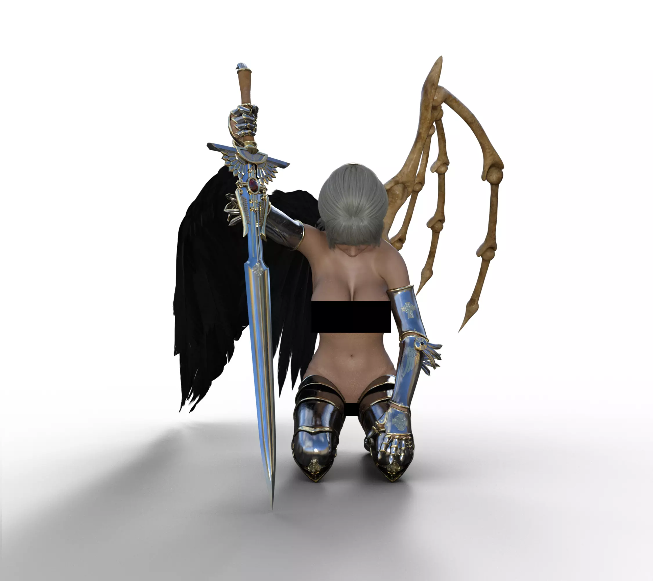 Falling Angel 3D print model