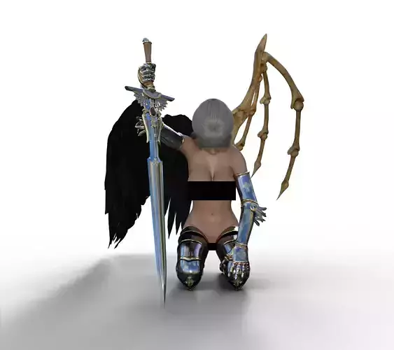Falling Angel 3D print model