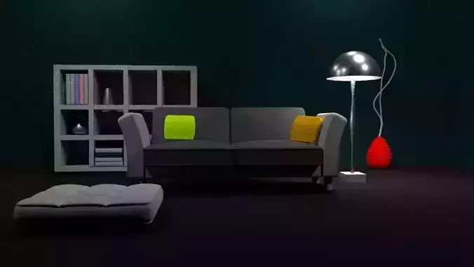 3D Interior sofa