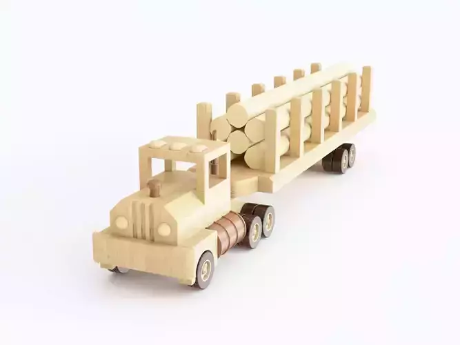 Wooden toy truck 05