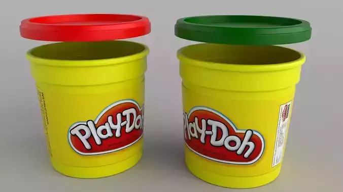 Play-Doh Plastic pots