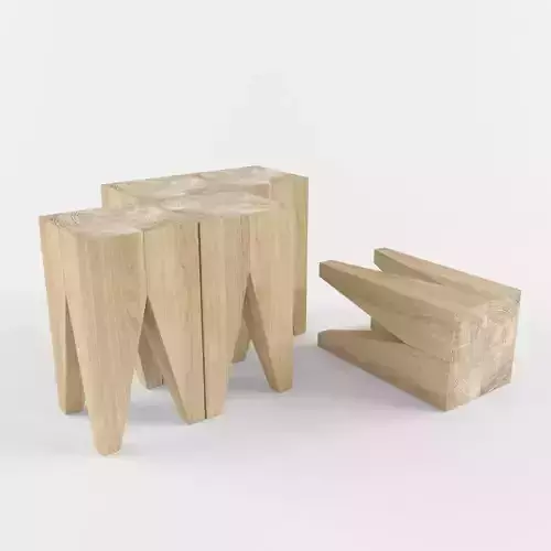 Wooden log coffe table 