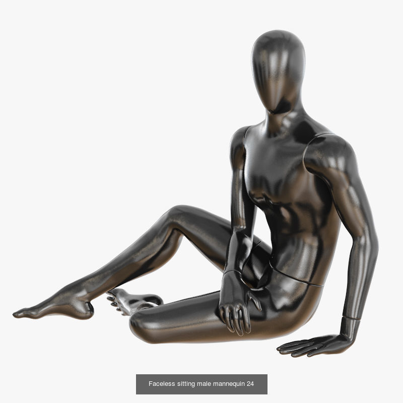 Collection of sitting mannequins _10