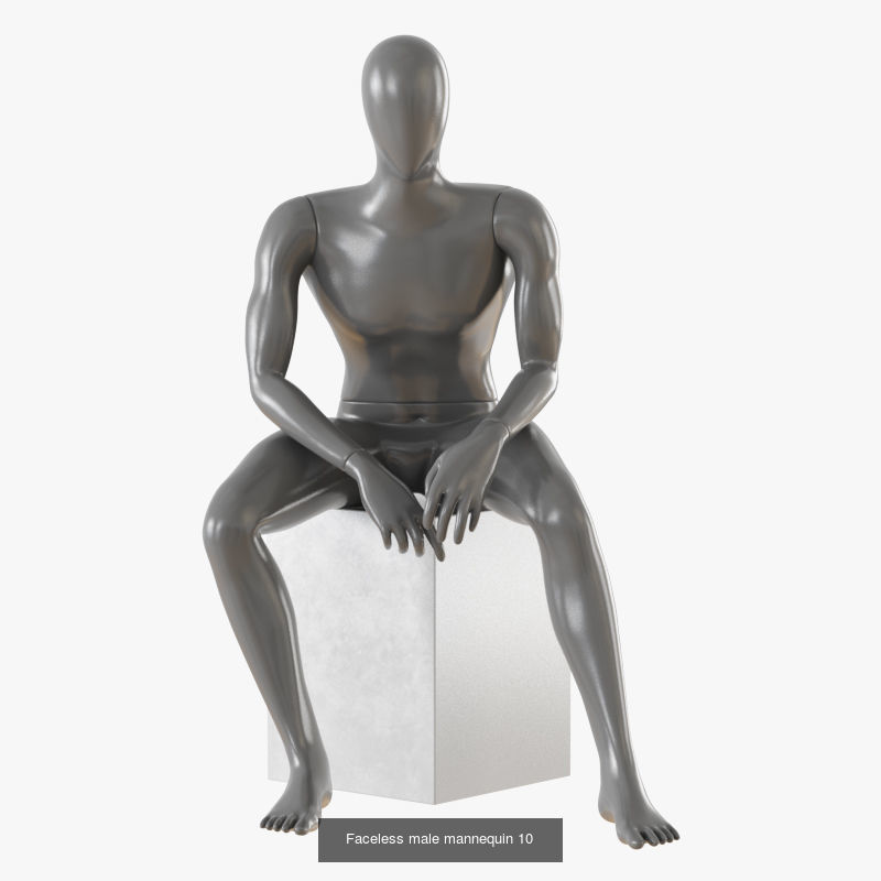 Collection of sitting mannequins _7