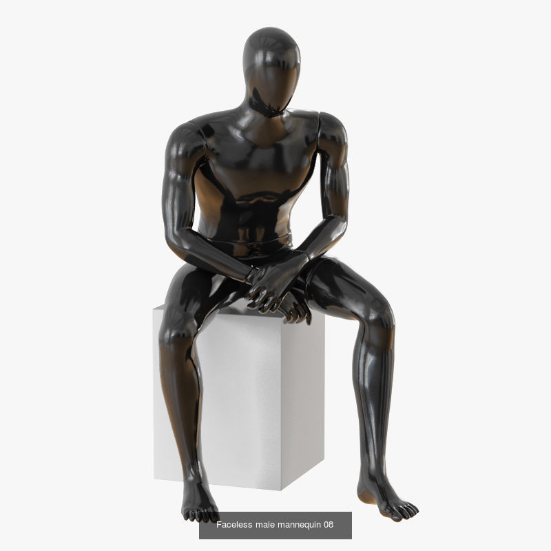 Collection of sitting mannequins _5