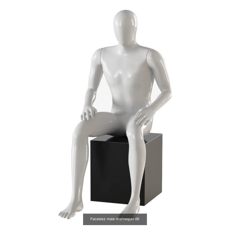 Collection of sitting mannequins _3