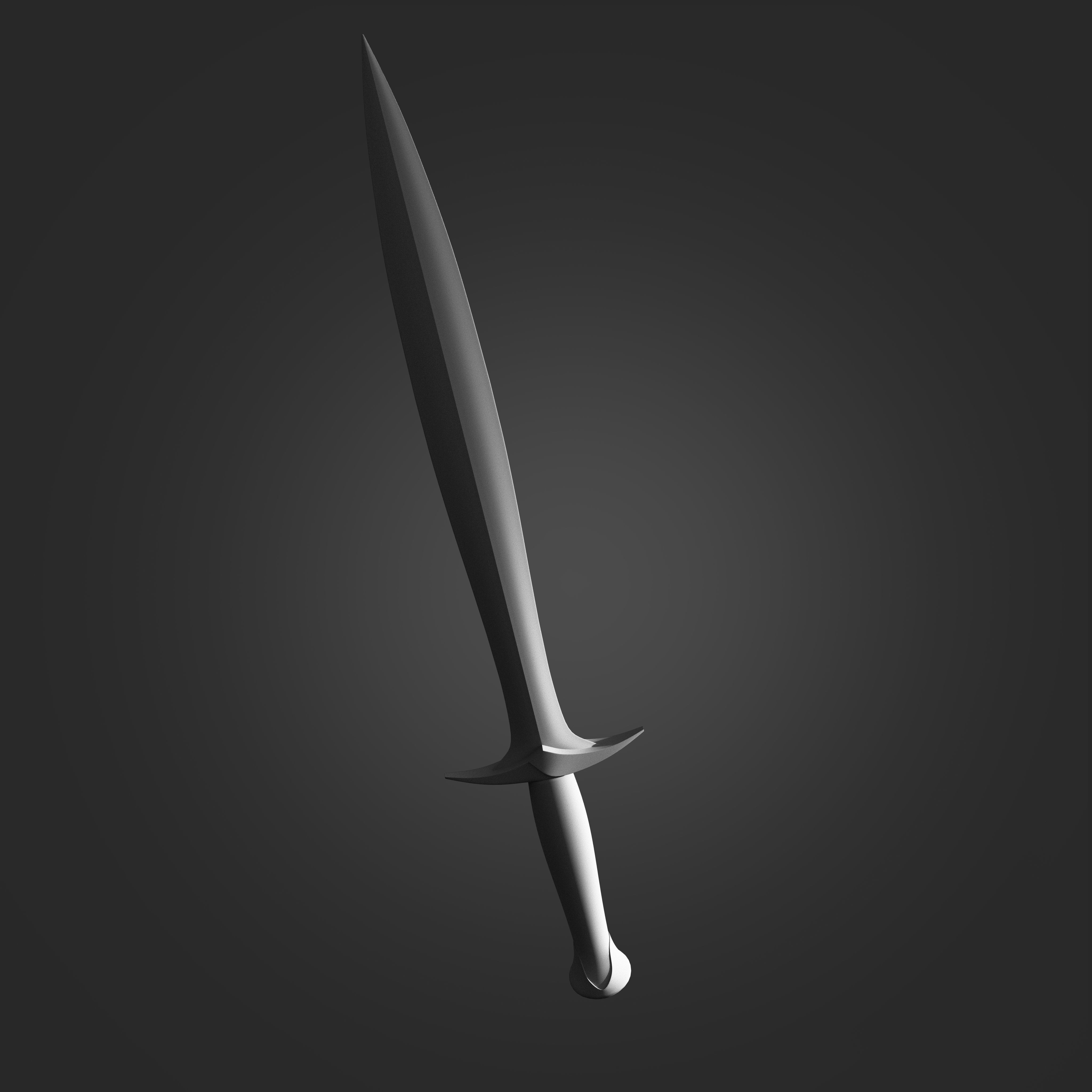 Sting Sword from Lord Of The Rings 3D print model_1