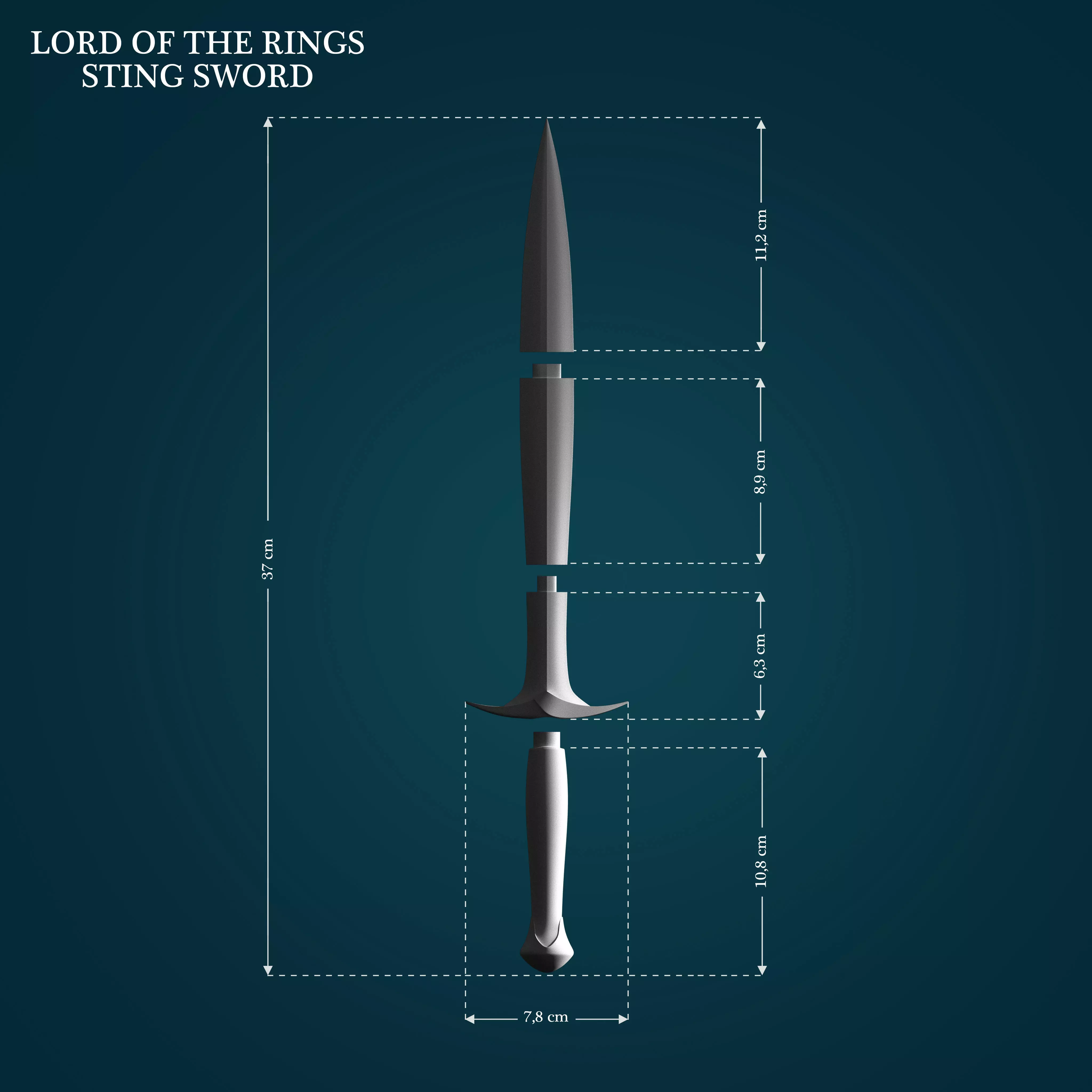 Sting Sword from Lord Of The Rings 3D print model_0