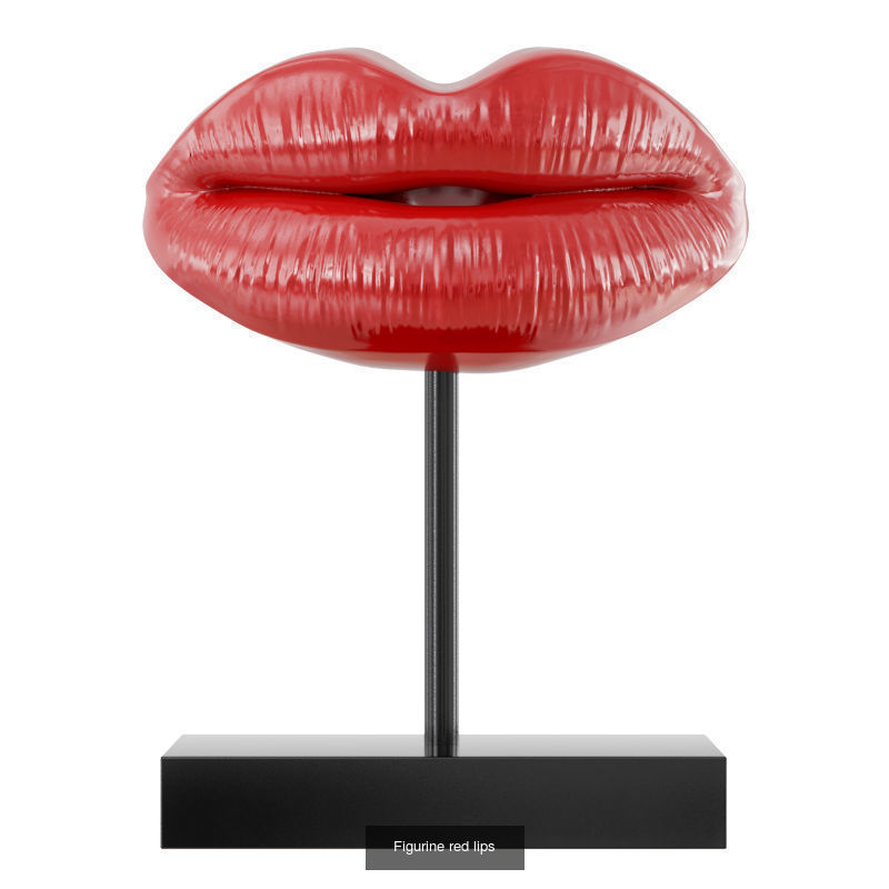 Collection of decorative statuettes lips _2