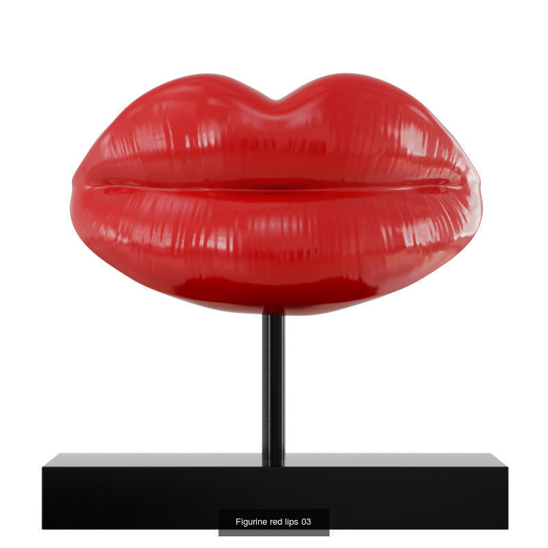 Collection of decorative statuettes lips _4