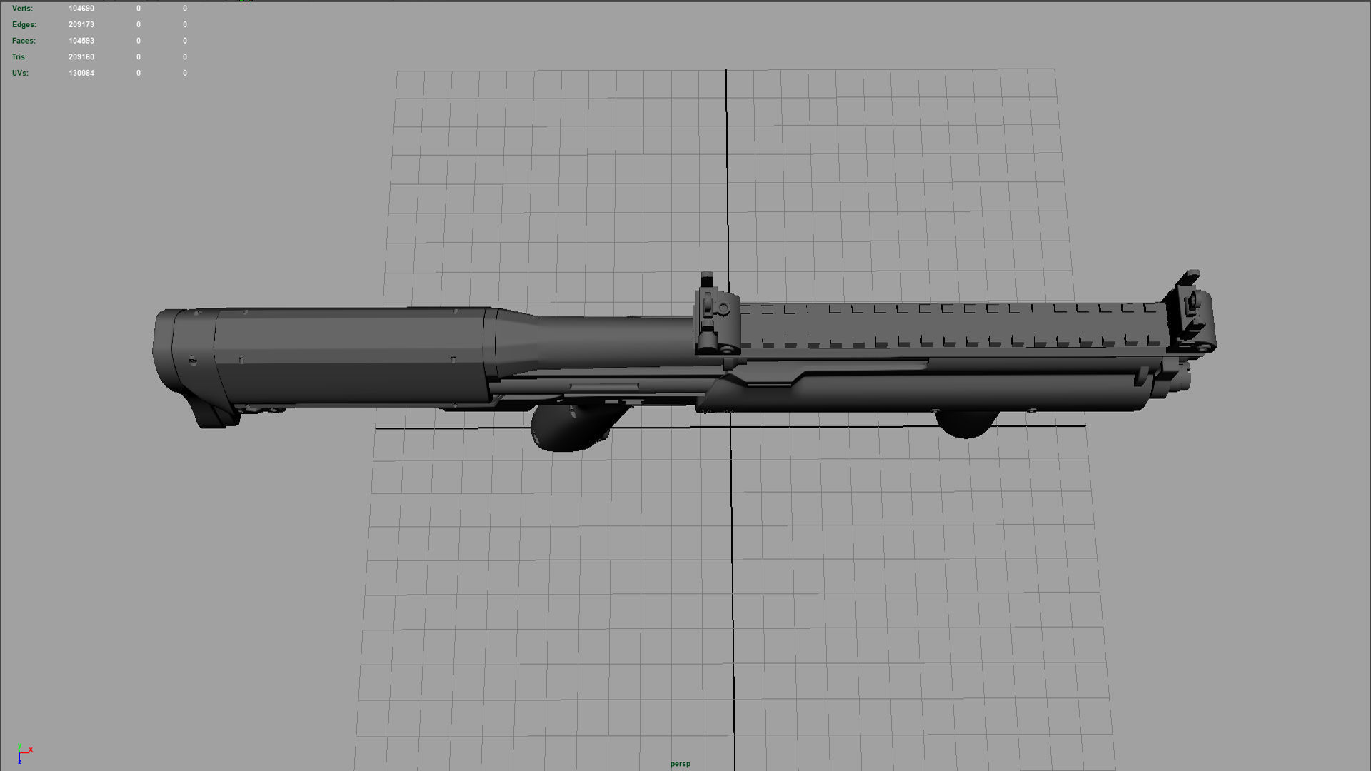 Shotgun gta san andreas sniper rifle 3D model_3