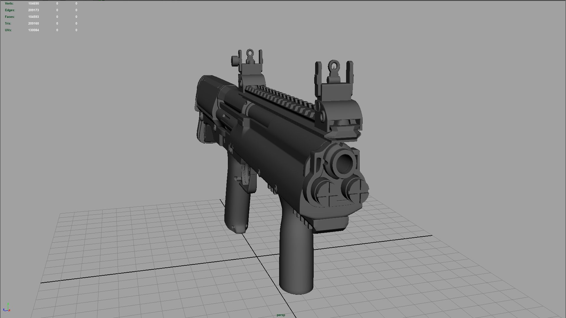 Shotgun gta san andreas sniper rifle 3D model_2