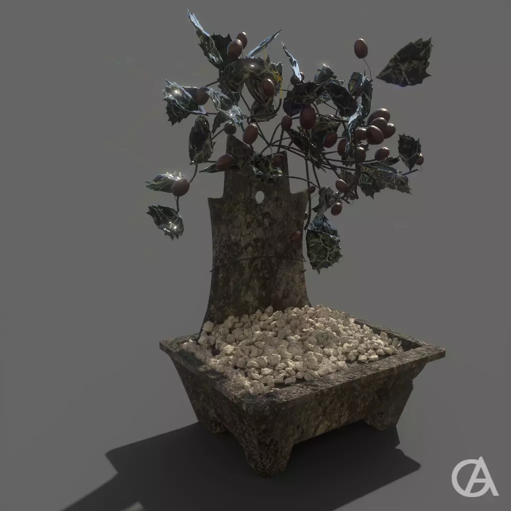 Ceramic Bansai Free 3D model