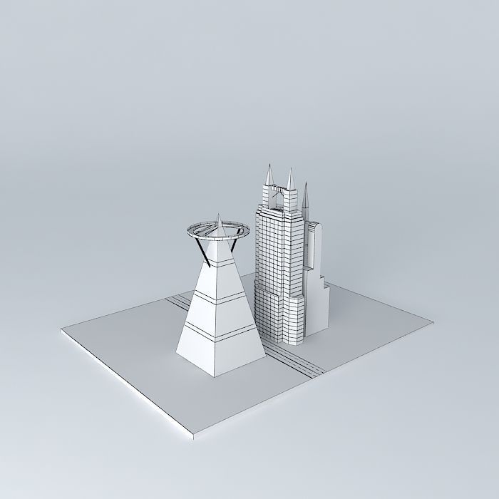 little city progress Free 3D model_3