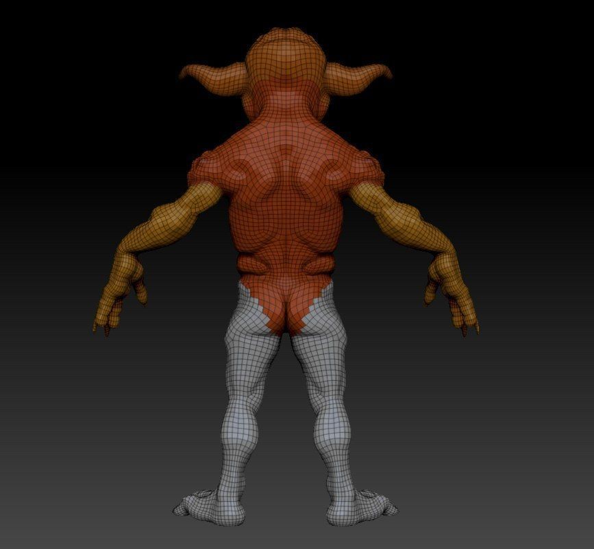 Yoda Starwars Fan Dark Side Low-poly 3D model_10