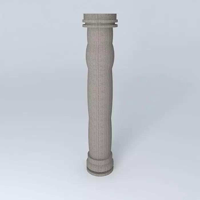 pillar wooden column Free 3D model
