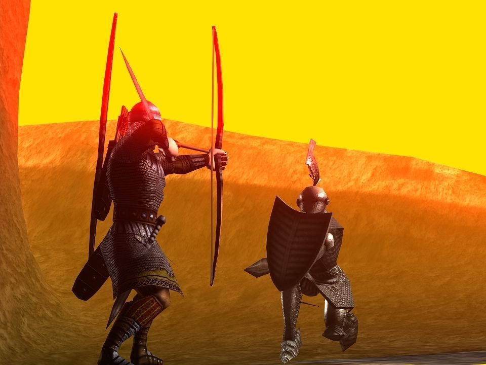 3 Mountains terrain Low-poly 3D model_6