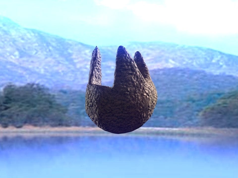 3 Mountains terrain Low-poly 3D model_38