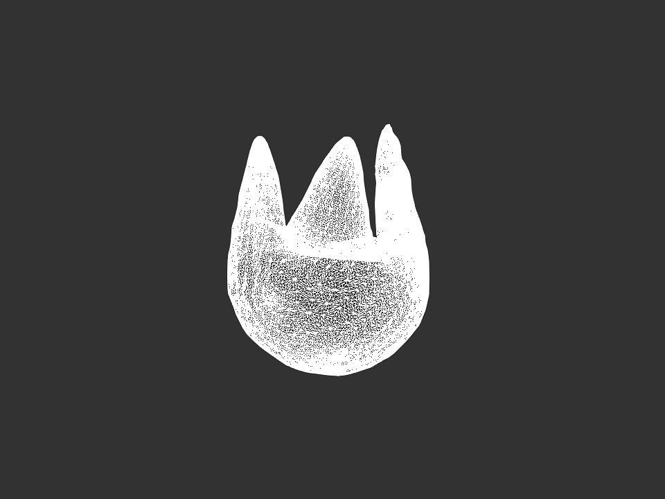 3 Mountains terrain Low-poly 3D model_81