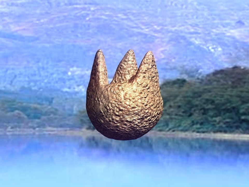 3 Mountains terrain Low-poly 3D model_31