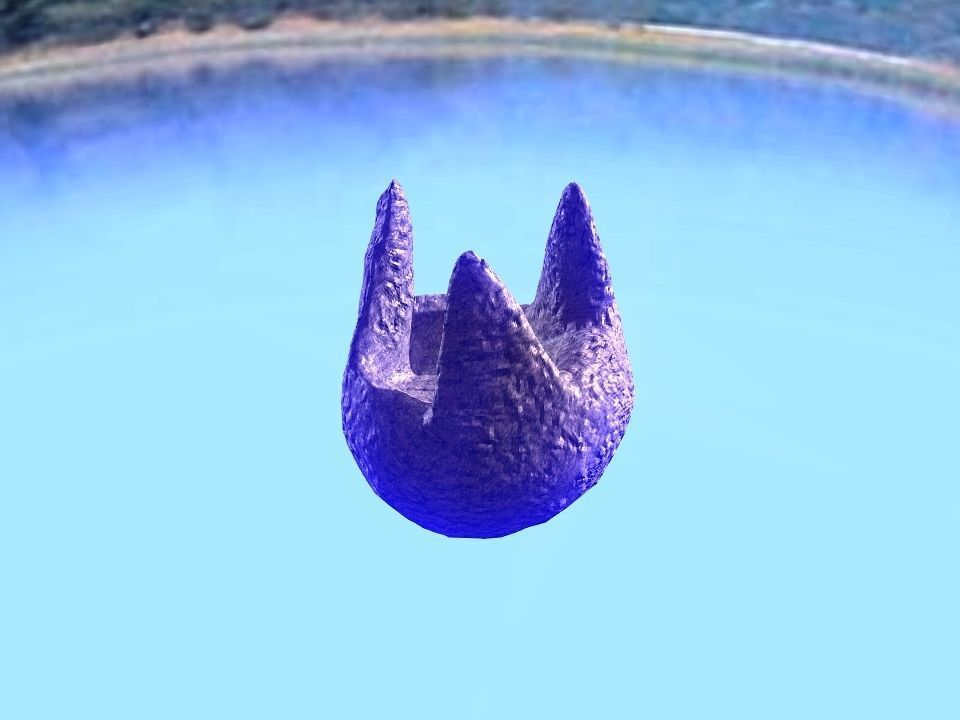 3 Mountains terrain Low-poly 3D model_54