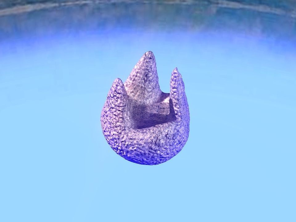 3 Mountains terrain Low-poly 3D model_48