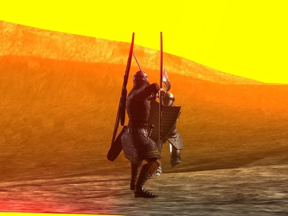 3 Mountains terrain Low-poly 3D model_5