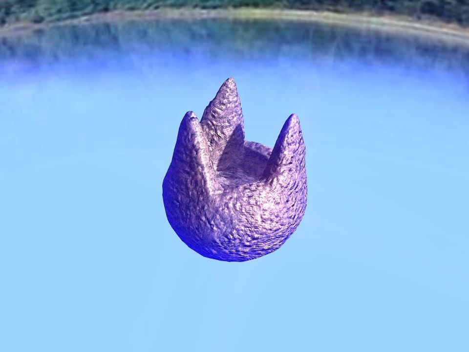 3 Mountains terrain Low-poly 3D model_41