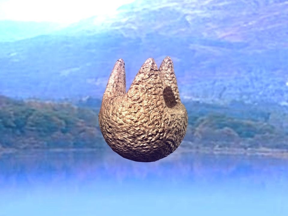 3 Mountains terrain Low-poly 3D model_28