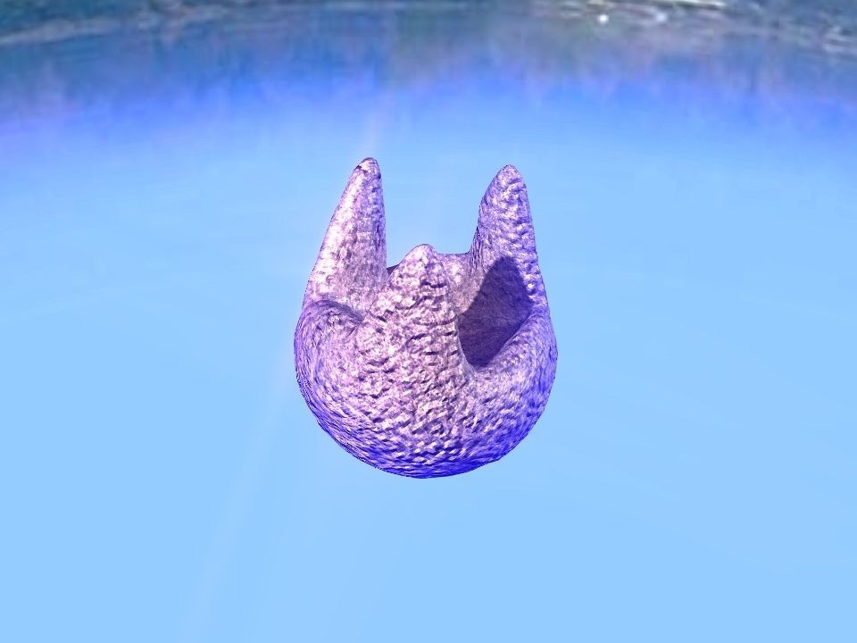 3 Mountains terrain Low-poly 3D model_42