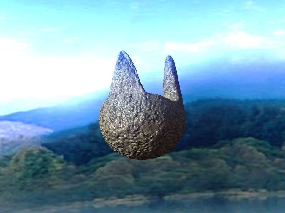 3 Mountains terrain Low-poly 3D model_64