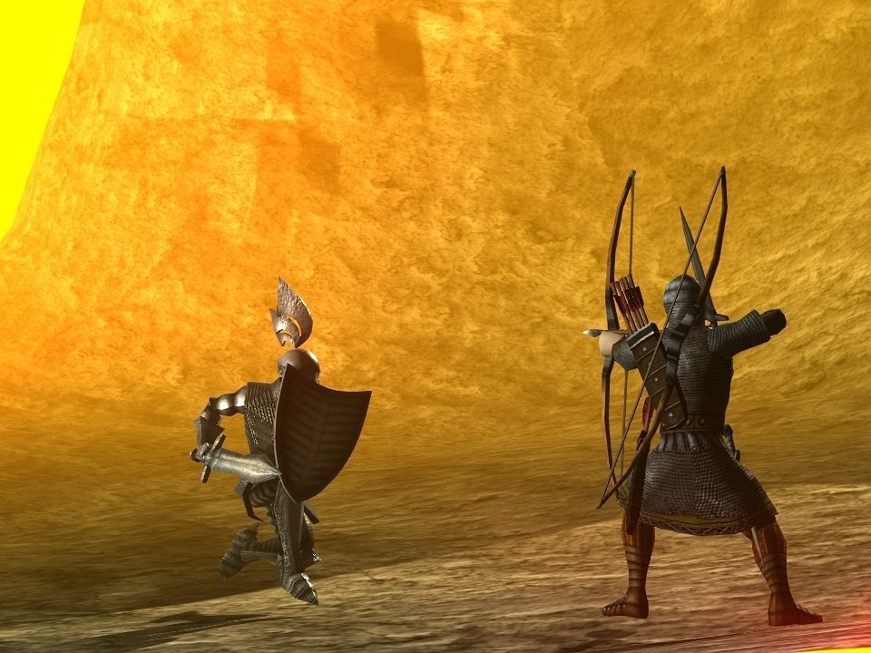 3 Mountains terrain Low-poly 3D model_19