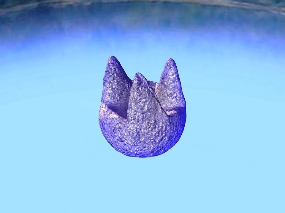 3 Mountains terrain Low-poly 3D model_50