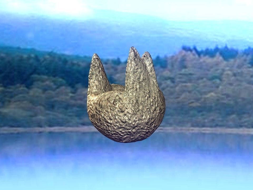 3 Mountains terrain Low-poly 3D model_36