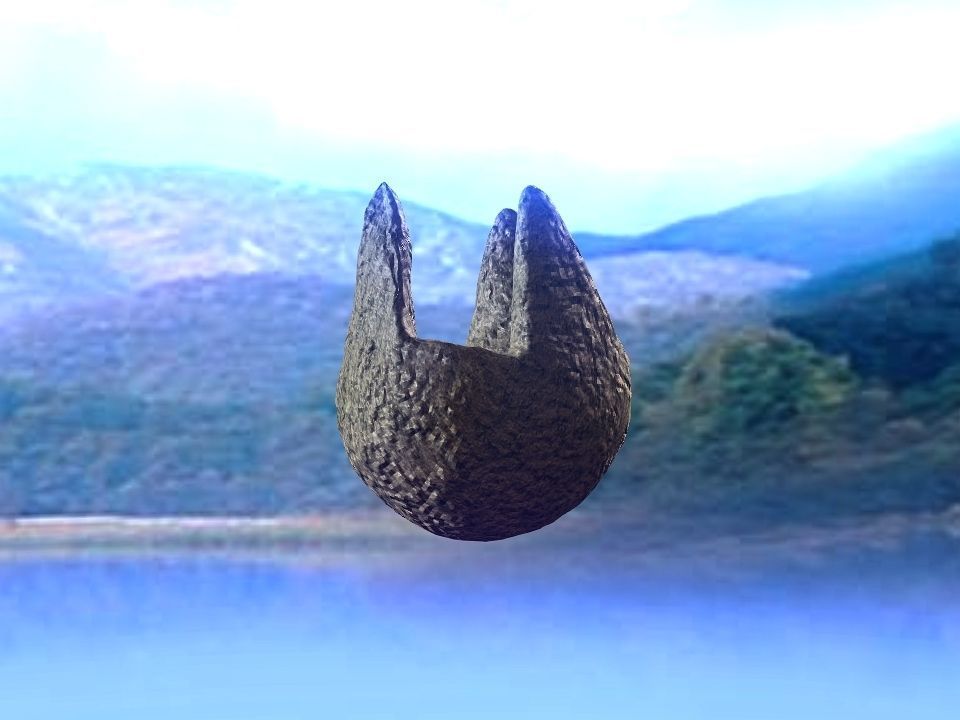 3 Mountains terrain Low-poly 3D model_37