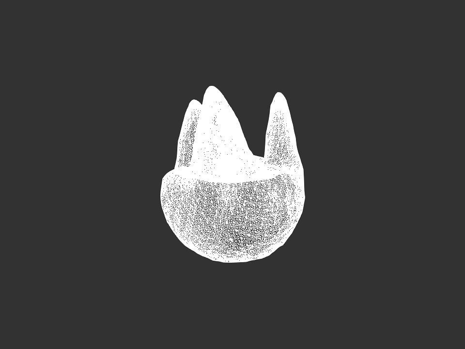 3 Mountains terrain Low-poly 3D model_85