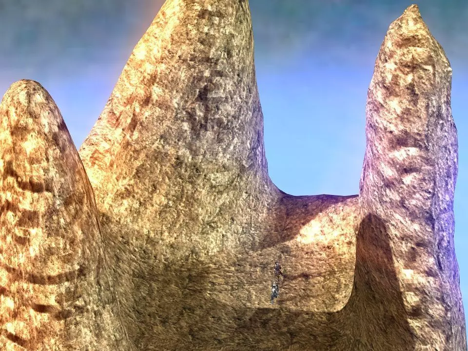 3 Mountains terrain Low-poly 3D model_0