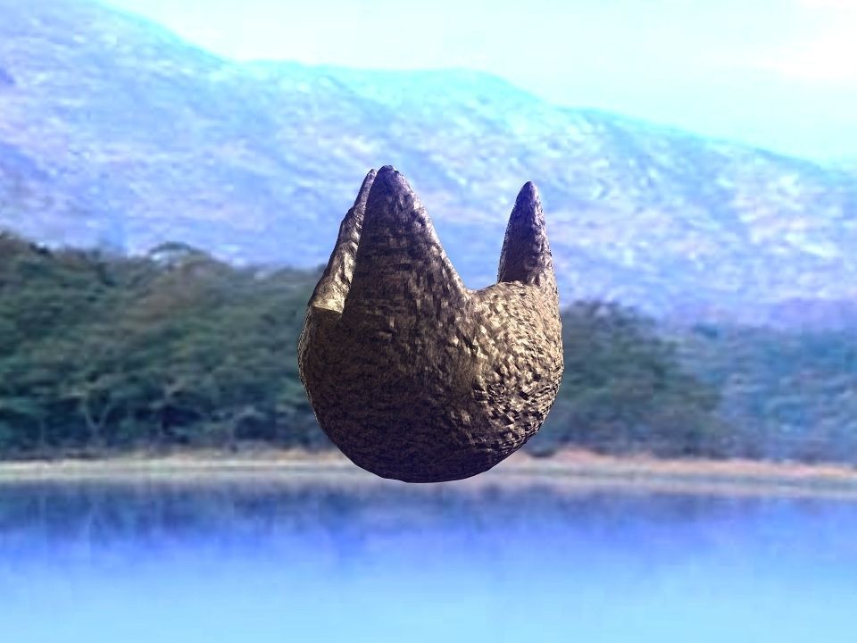 3 Mountains terrain Low-poly 3D model_51