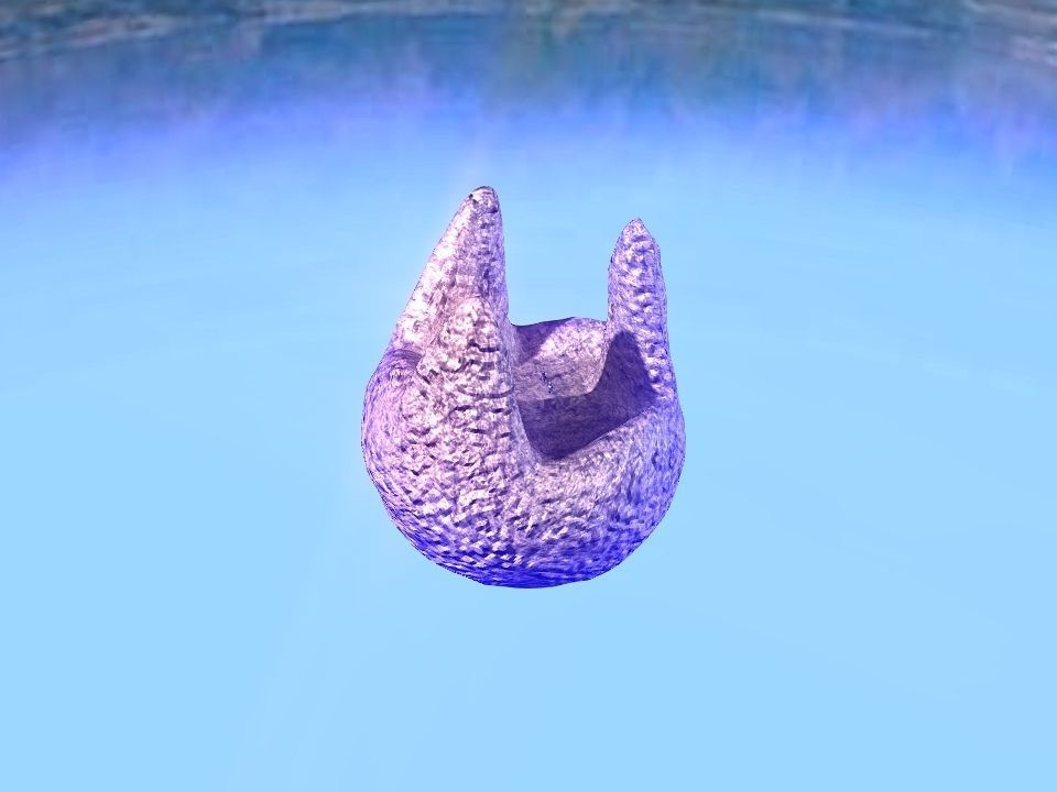 3 Mountains terrain Low-poly 3D model_40