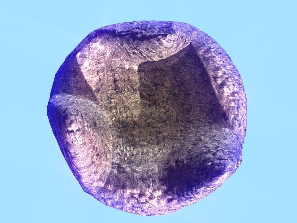 3 Mountains terrain Low-poly 3D model_74