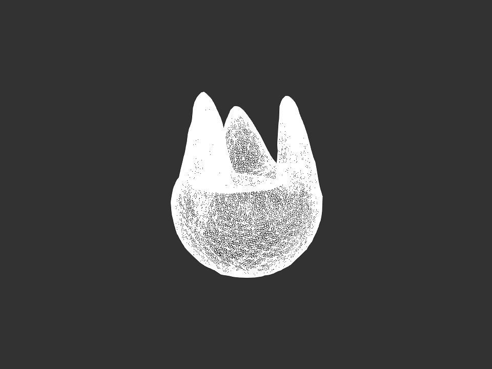 3 Mountains terrain Low-poly 3D model_83