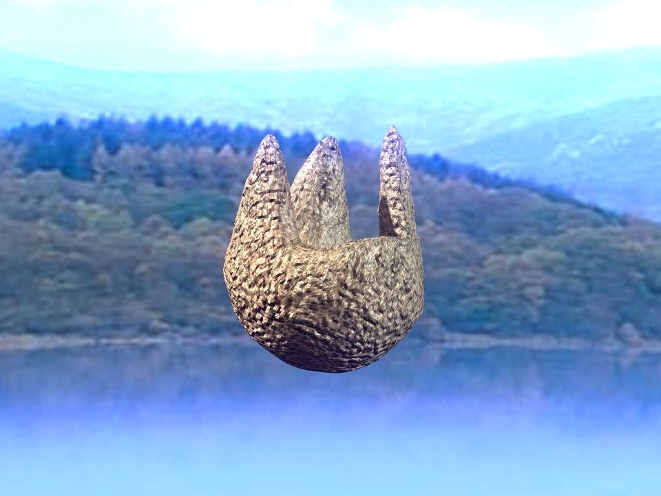 3 Mountains terrain Low-poly 3D model_30