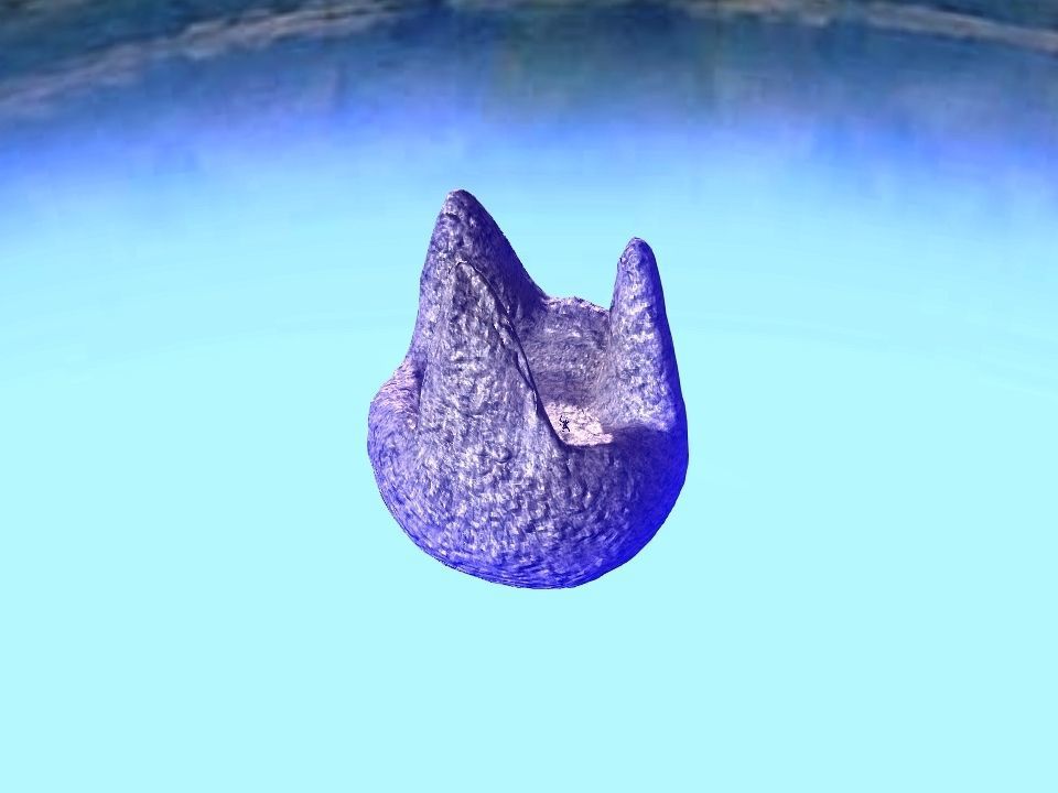 3 Mountains terrain Low-poly 3D model_49