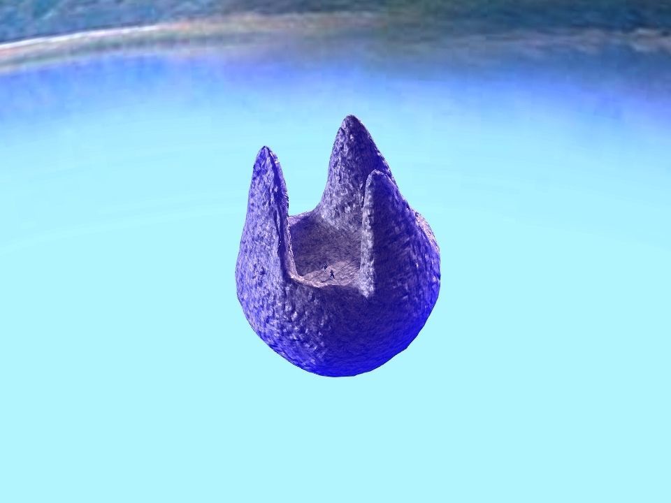 3 Mountains terrain Low-poly 3D model_55