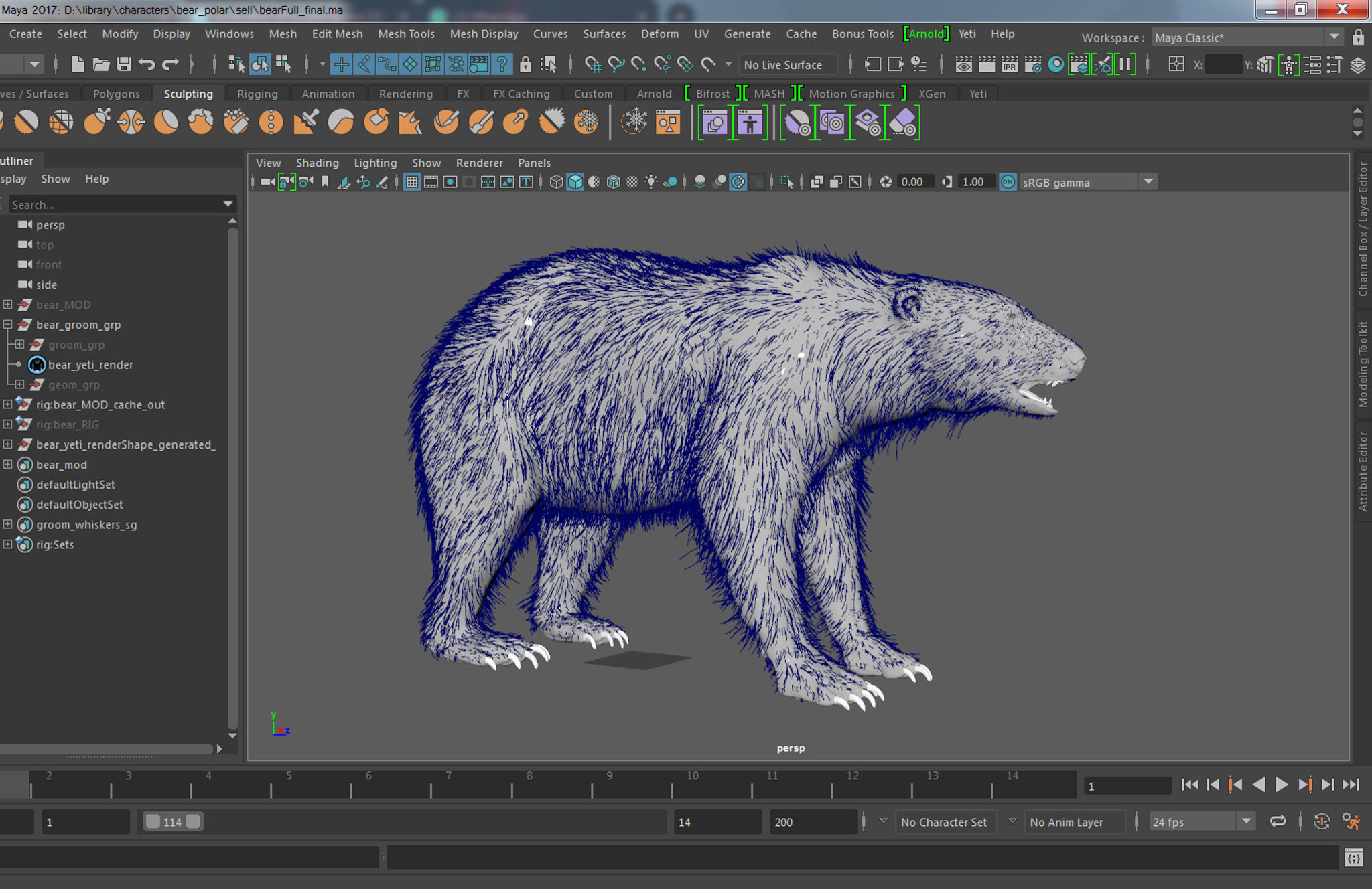polar bear 3D model_20